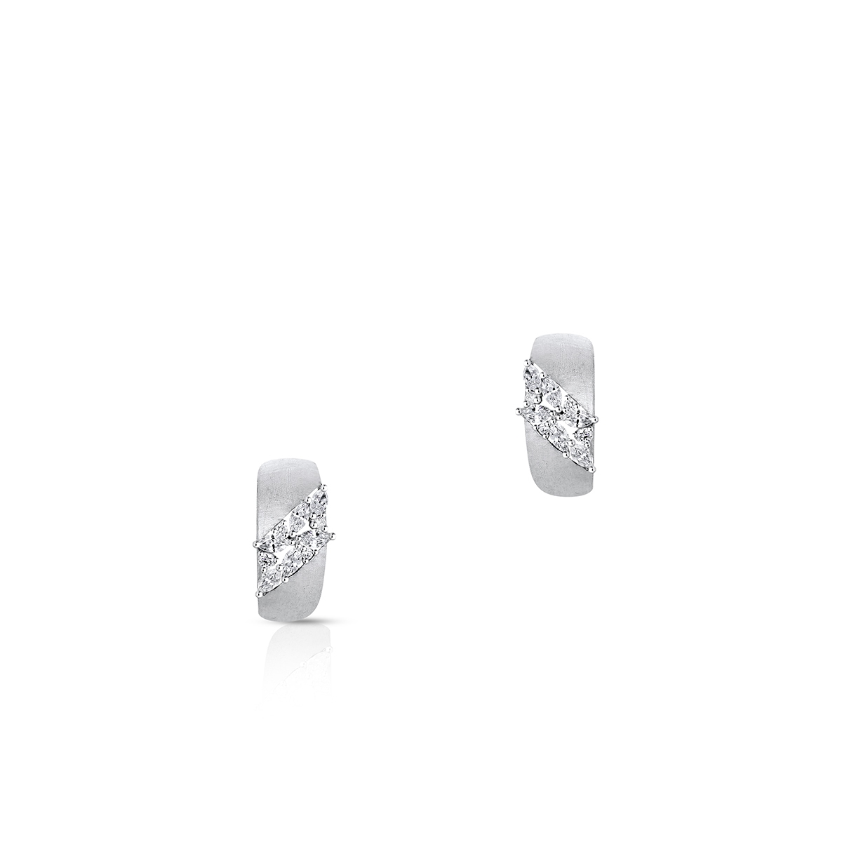 Kolczyki białe złoto z diamentami