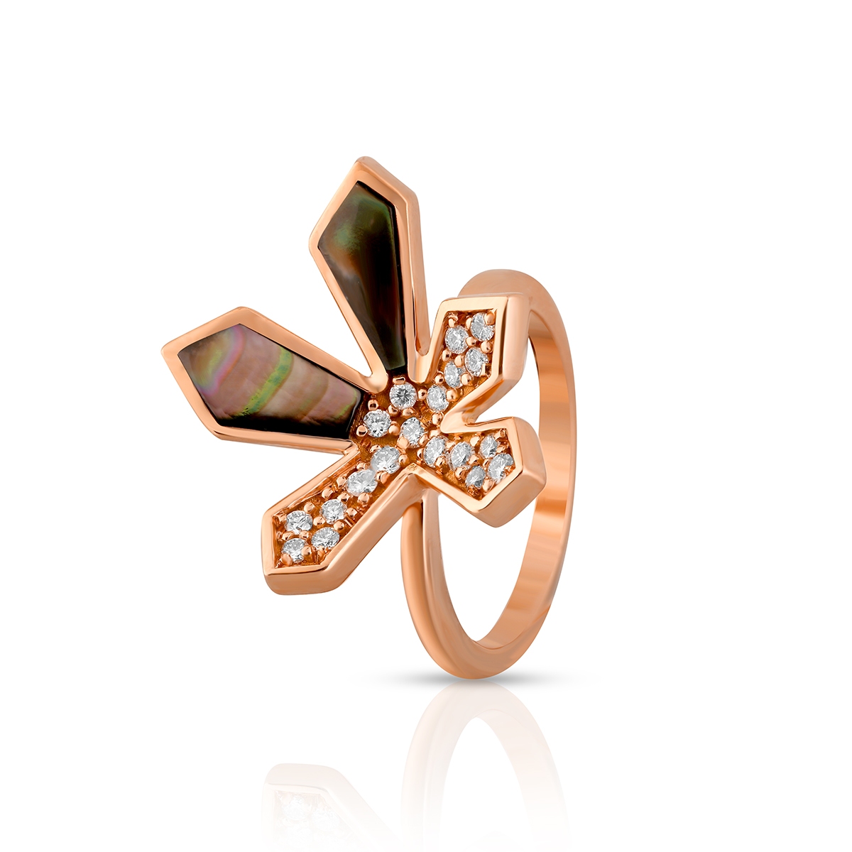 Pierścionek różowe złoto Enrico Capra