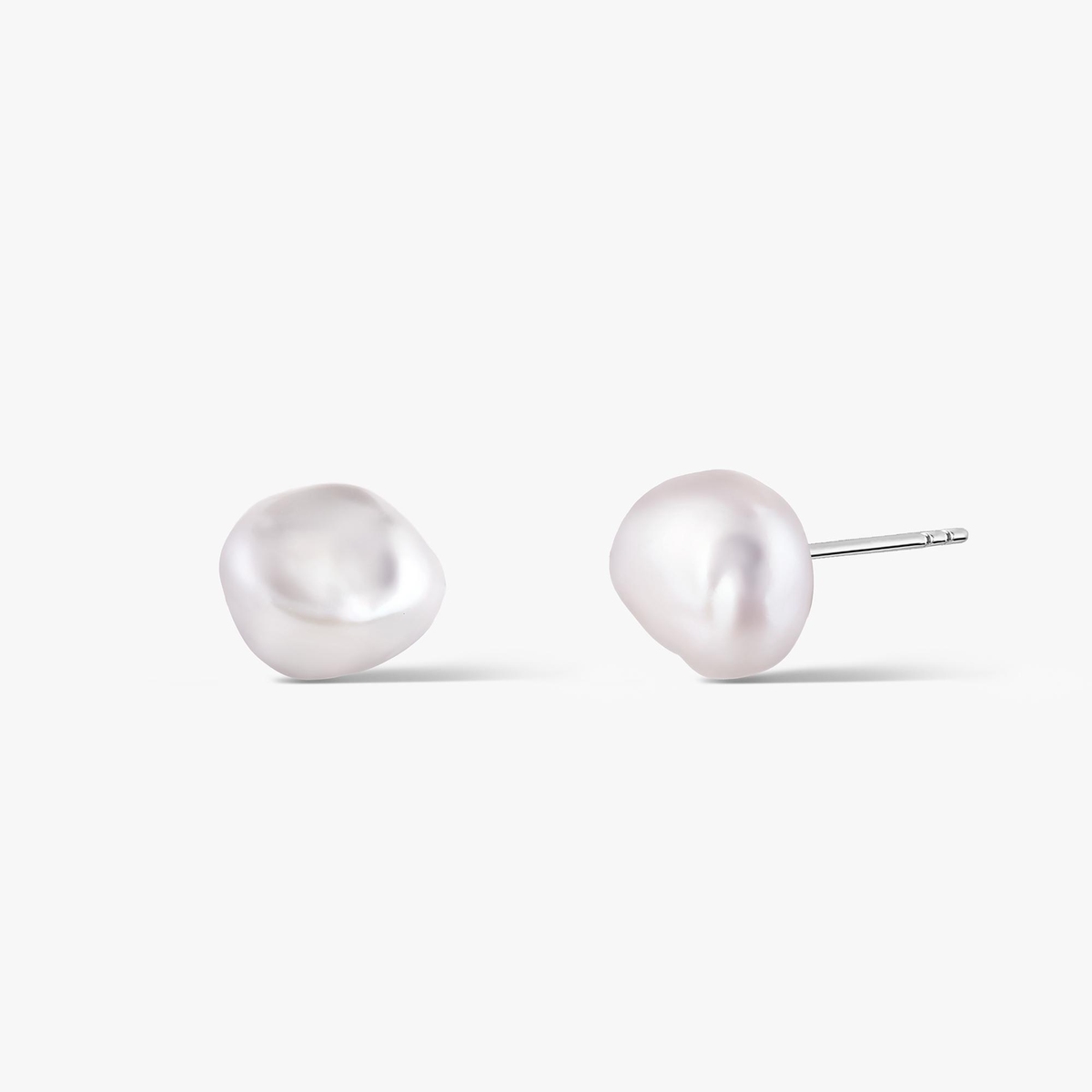 Kolczyki srebrne z perłą