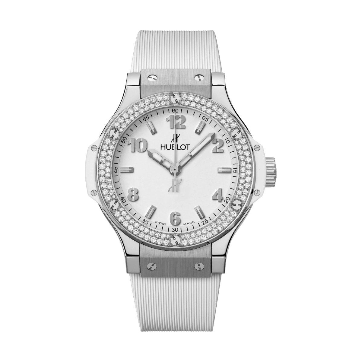 ZEGAREK HUBLOT BIG BANG STEEL WHITE DIAMONDS
