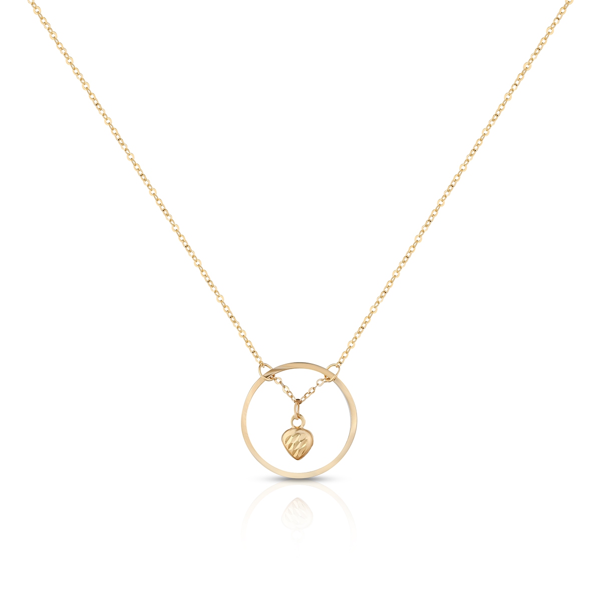 Naszyjnik złoty z serduszkiem