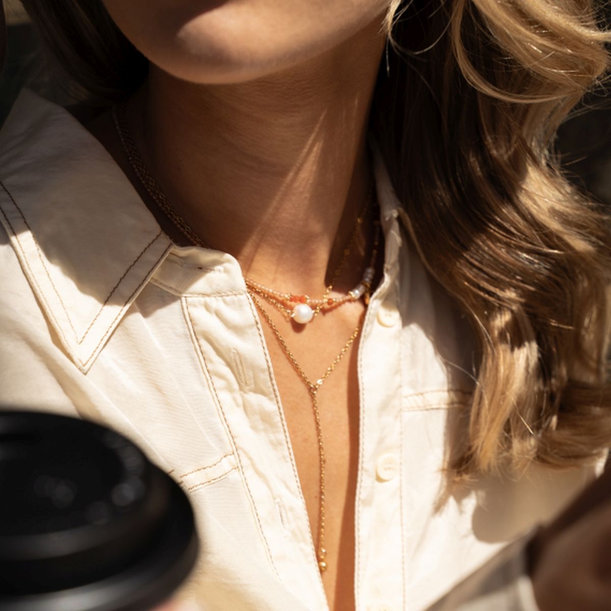 Naszyjnik z perłami i cyrkoniami Picky Pica