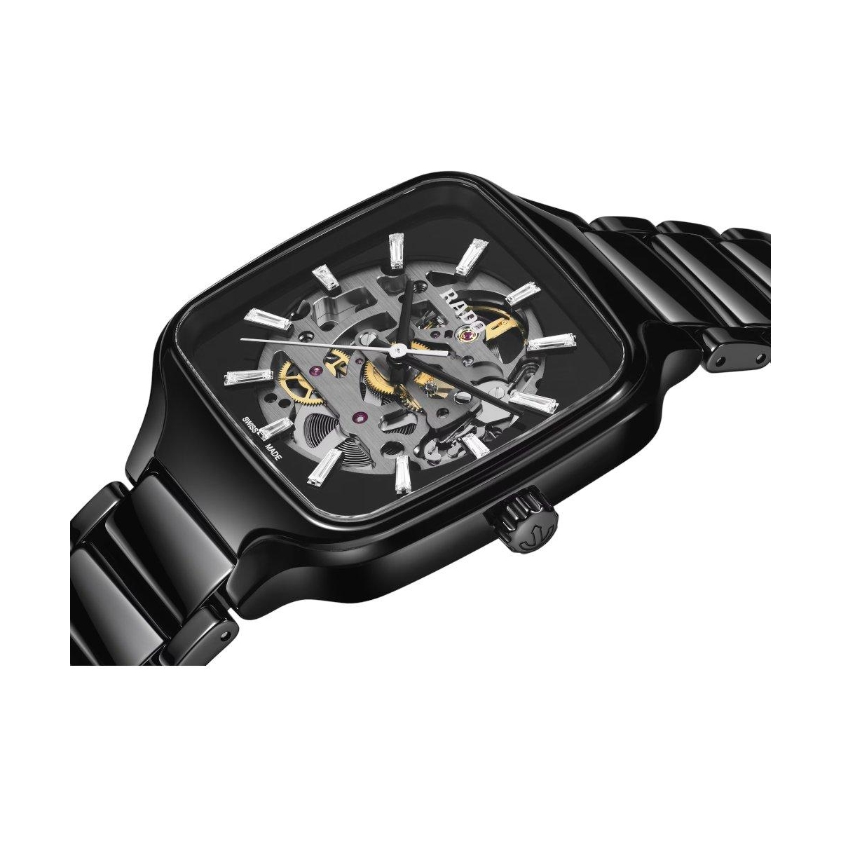 ZEGAREK RADO TRUE SQUARE AUTOMATIC SKELETON DIAMONDS