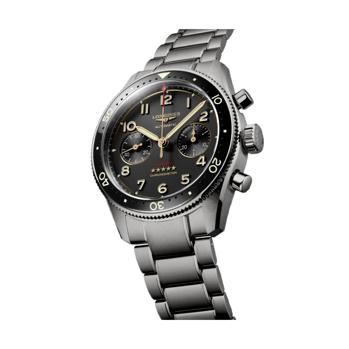 LONGINES SPIRIT FLYBACK TITANIUM