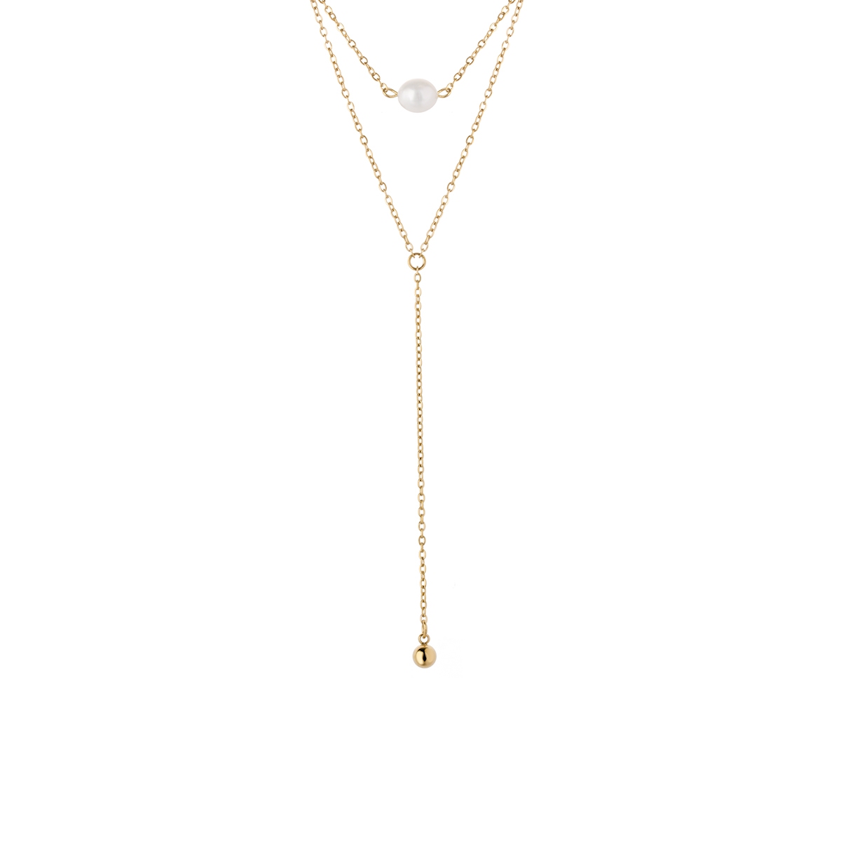 Naszyjnik krawatka z perłą Picky Pica