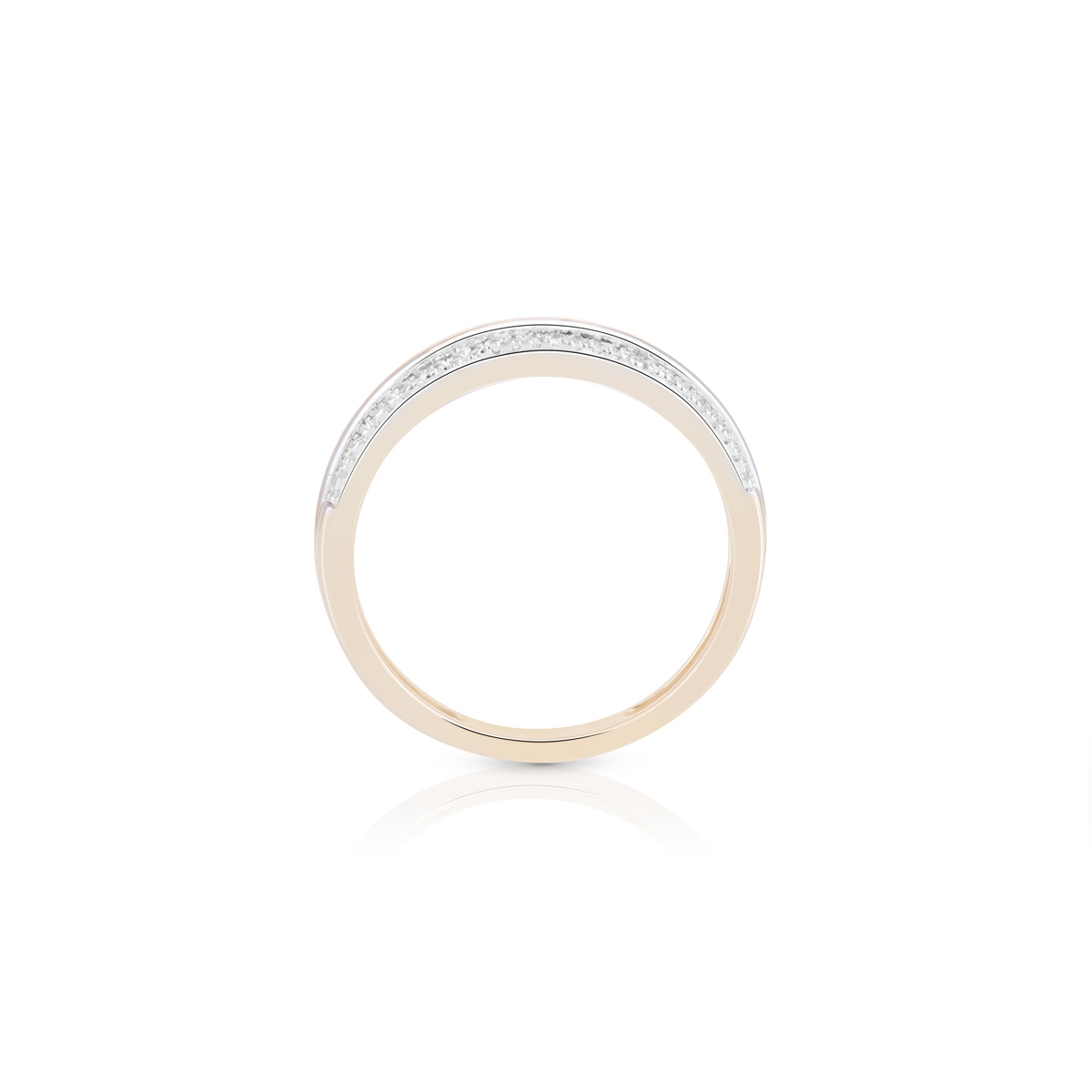 Pierścionek złoty z diamentami