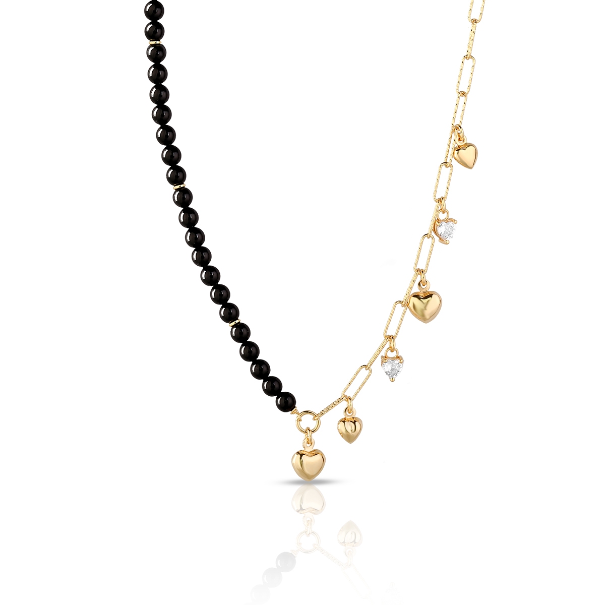 Naszyjnik srebrny pozłacany ATELIER