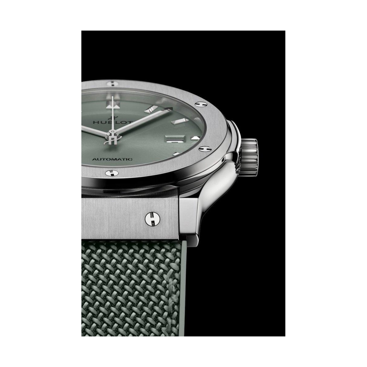 ZEGAREK HUBLOT CLASSIC FUSION TITANIUM SAGE GREEN