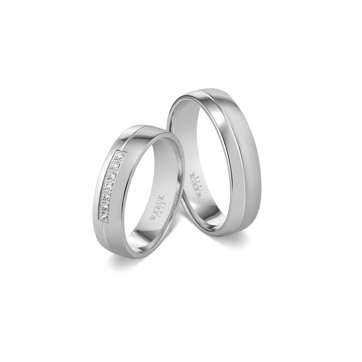 Komplet obrączek złotych PINK