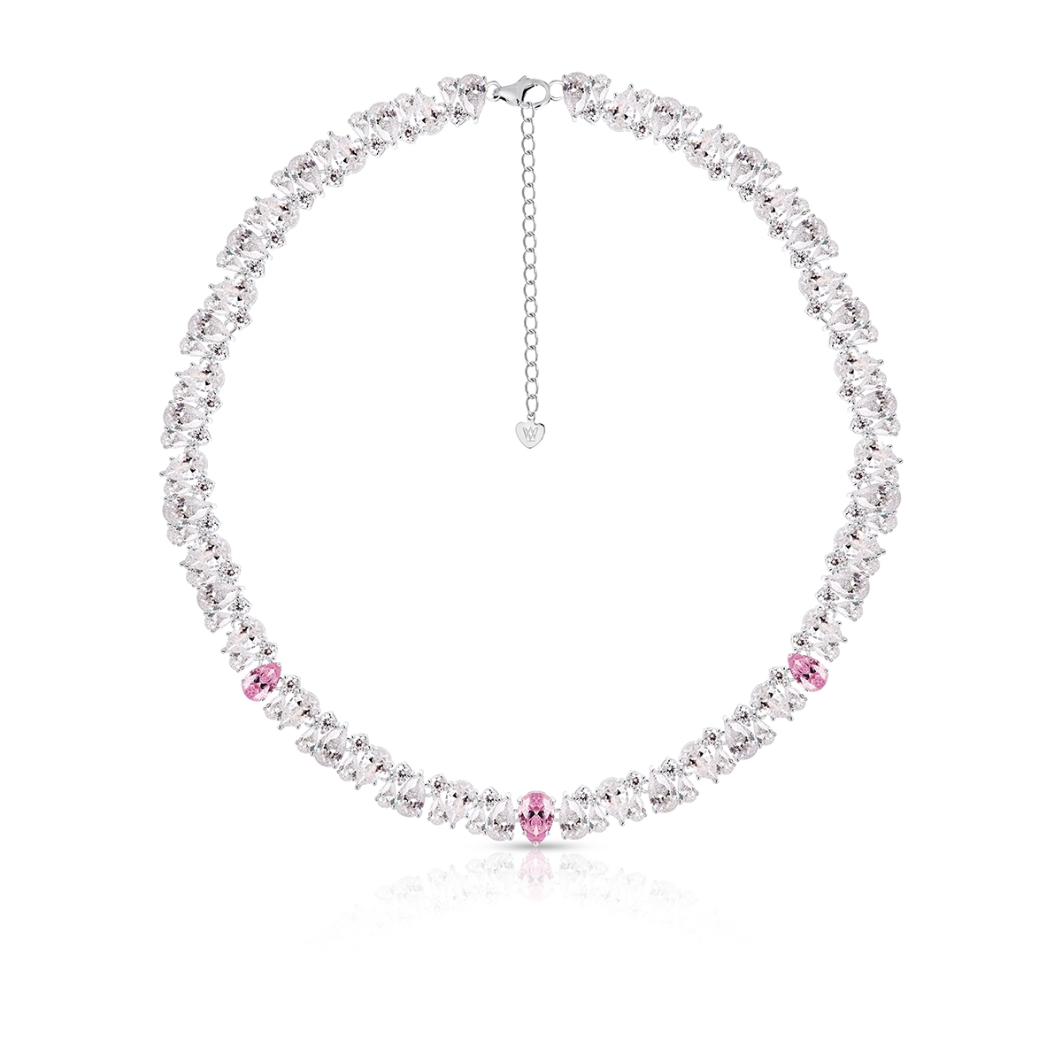 Naszyjnik srebrny z cyrkoniami Ceremonials