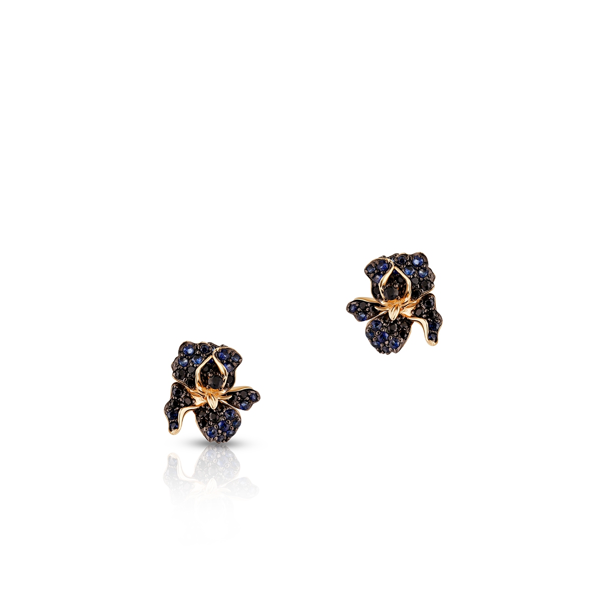 Kolczyki złote Kwiaty Nocy