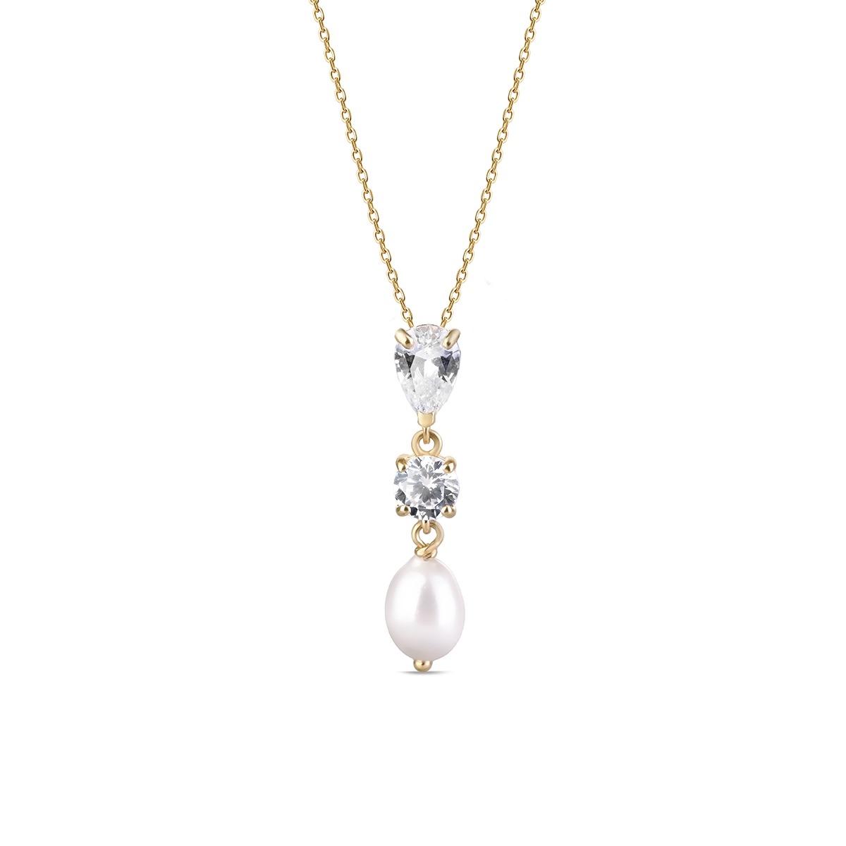 Wisiorek złoty z perłą Ceremonials