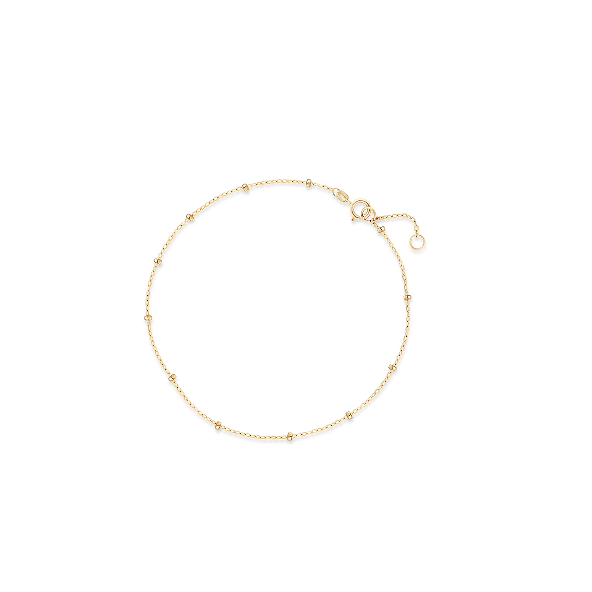 Bransoleta złota na nogę