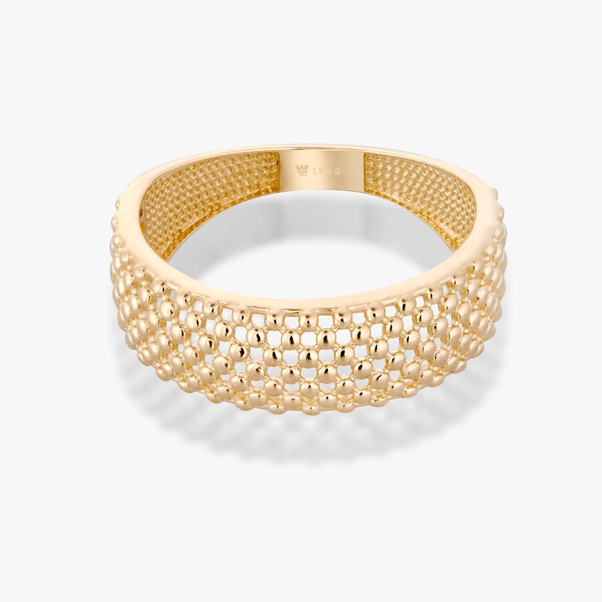 Pierścionek złoty ażurowy