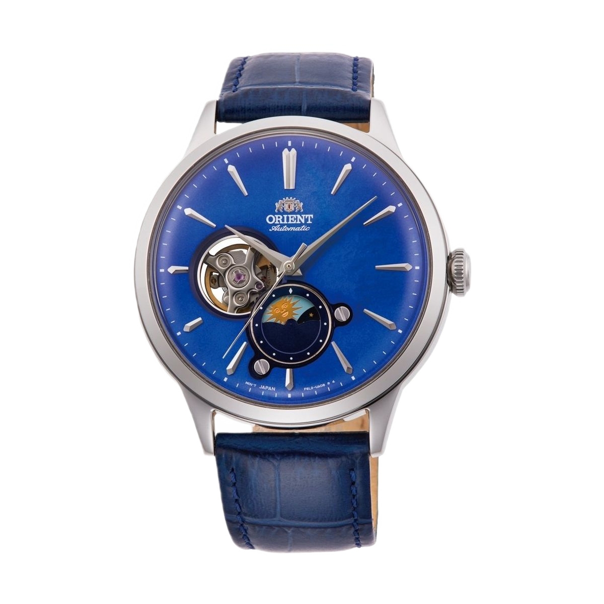 ZEGAREK ORIENT CLASSIC SUN & MOON OPEN HEART