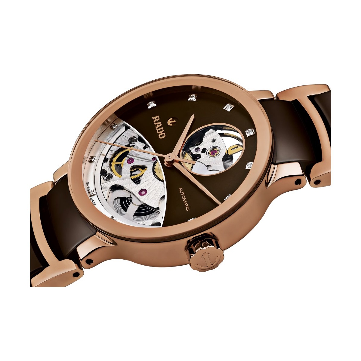 ZEGAREK RADO Centrix Automatic Diamonds Open Heart