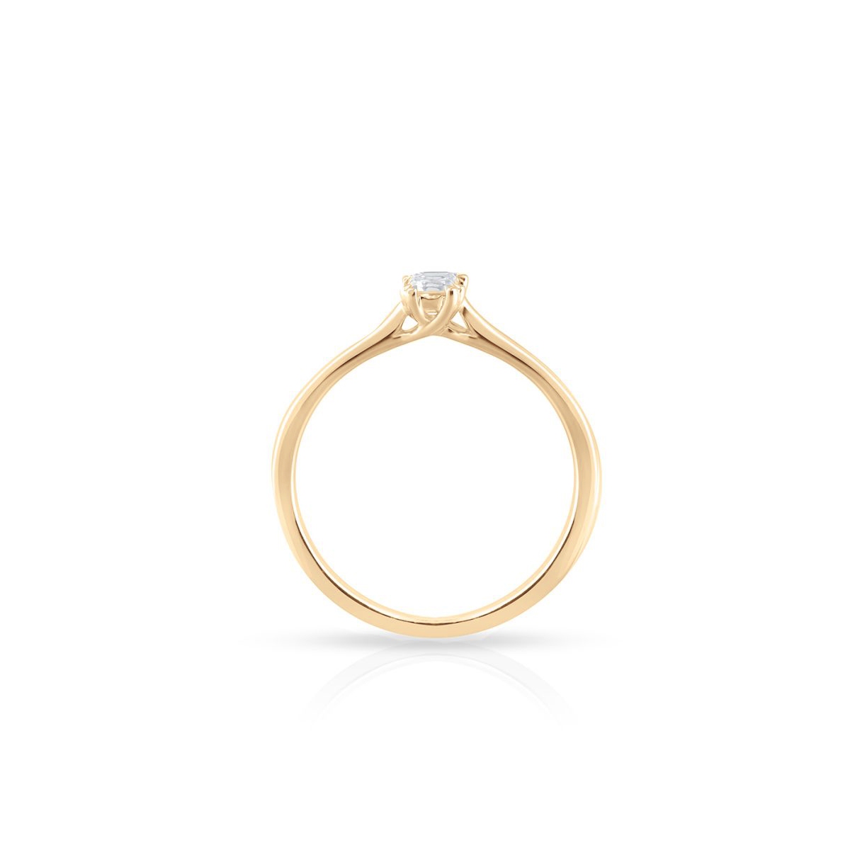 Pierścionek zaręczynowy złoty Królewski