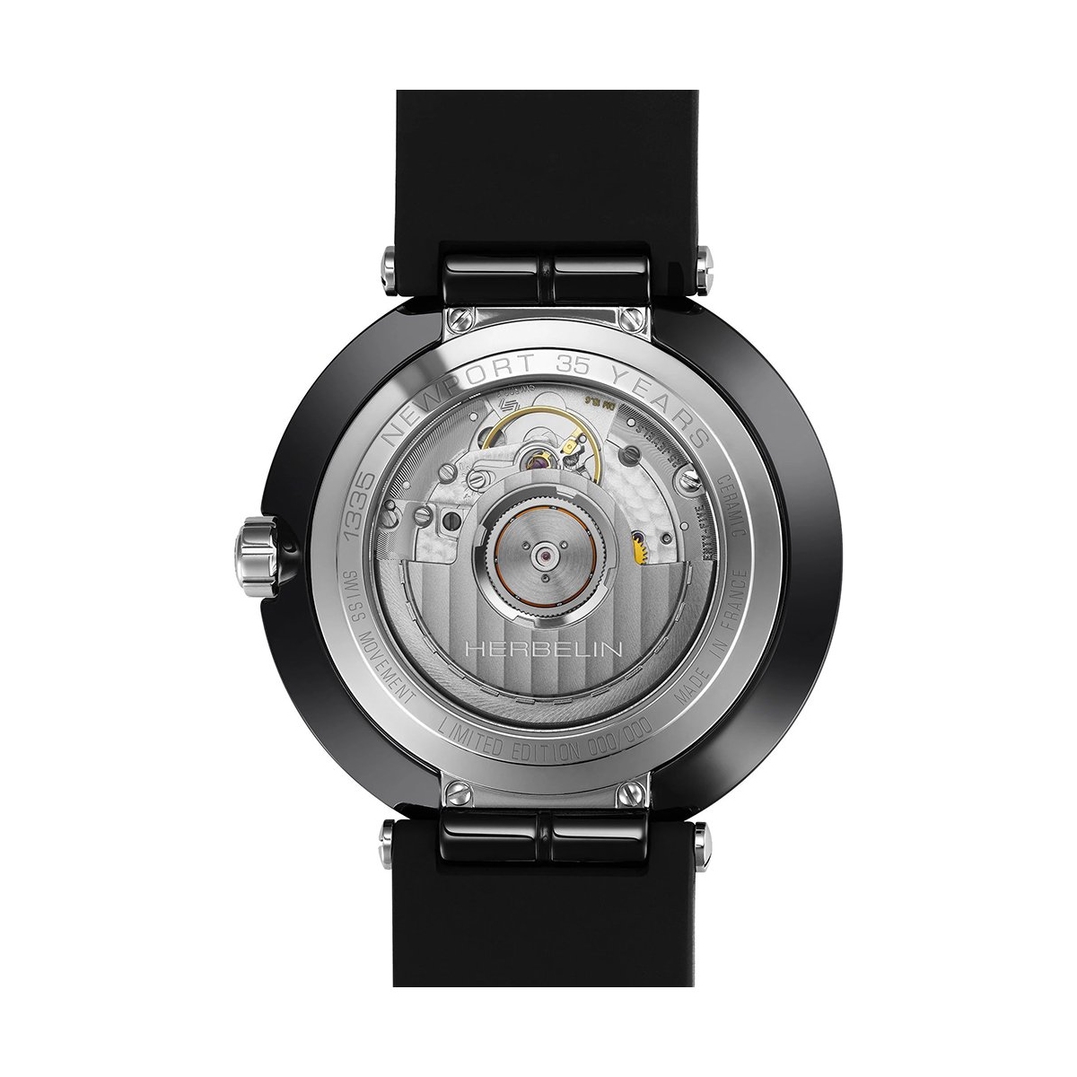 ZEGAREK HERBELIN NEWPORT CERAMIC 35TH ANNIVERSARY LIMITED EDITION