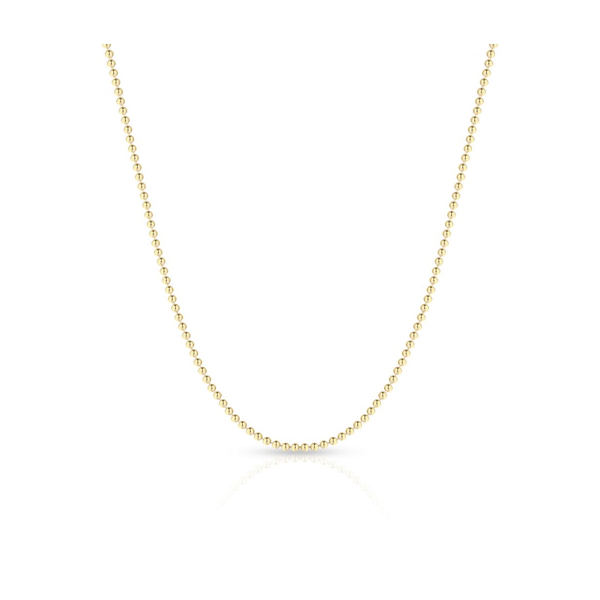 Łańcuszek złoty splot kulka TEST