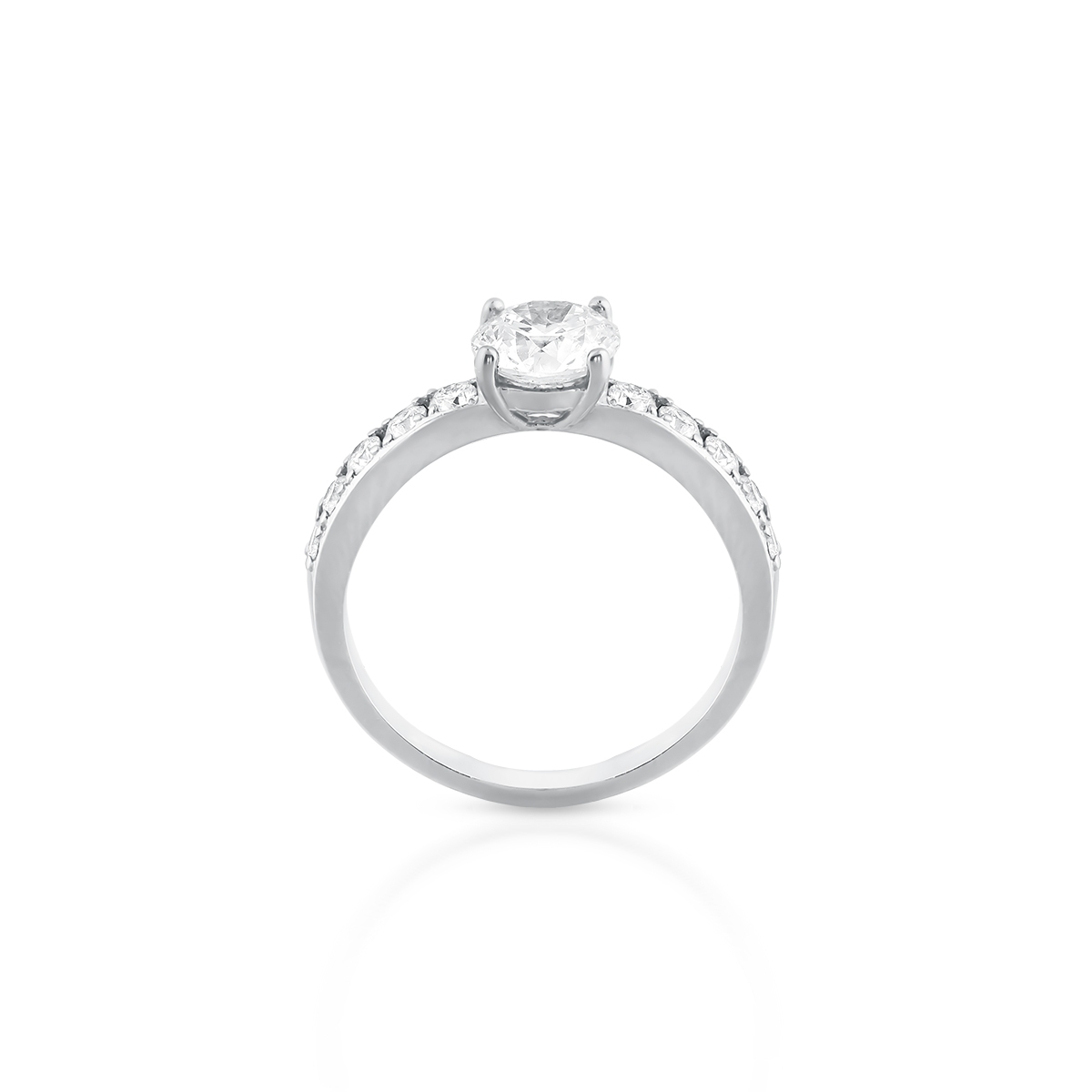 Pierścionek zaręczynowy złoty Szczęśliwy