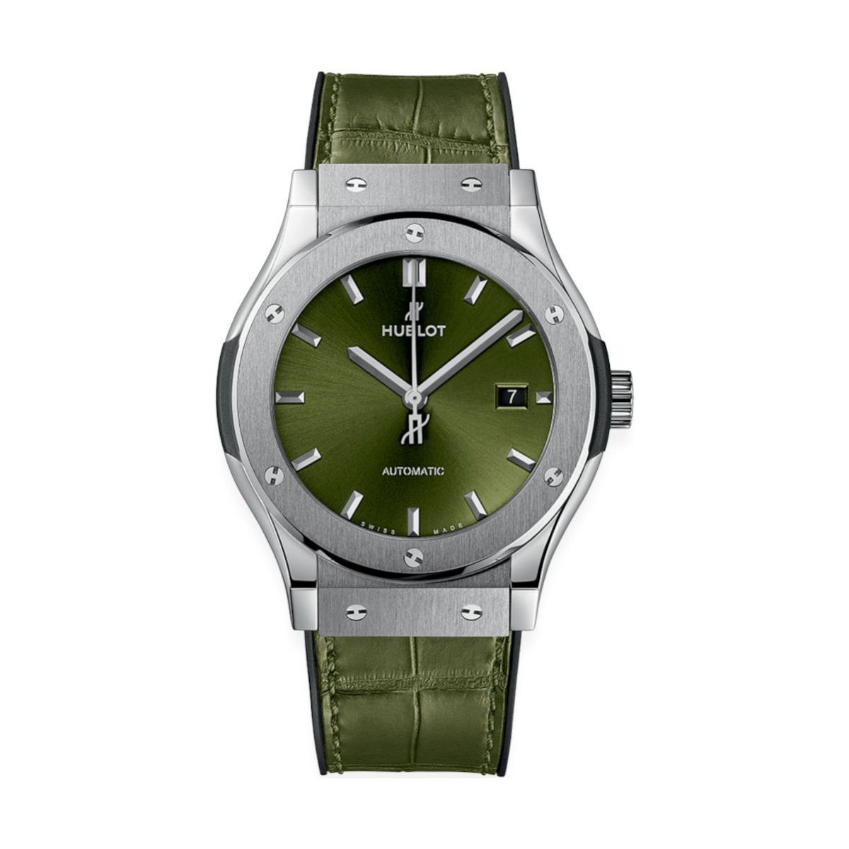 ZEGAREK HUBLOT CLASSIC FUSION TITANIUM GREEN
