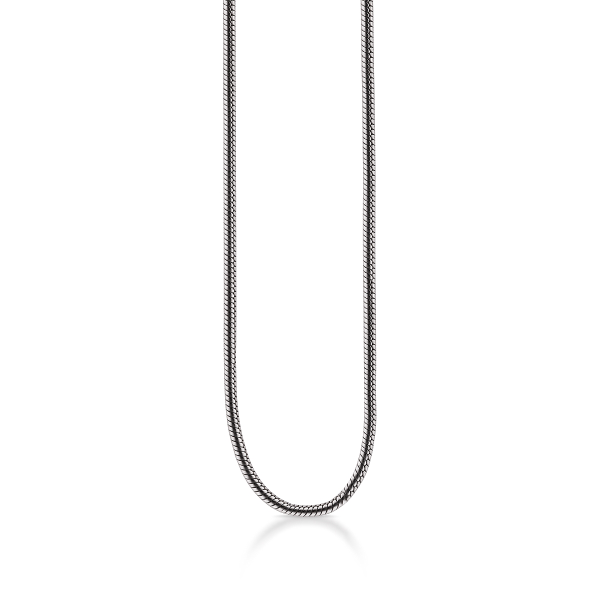 Łańcuszek srebrny żmijka