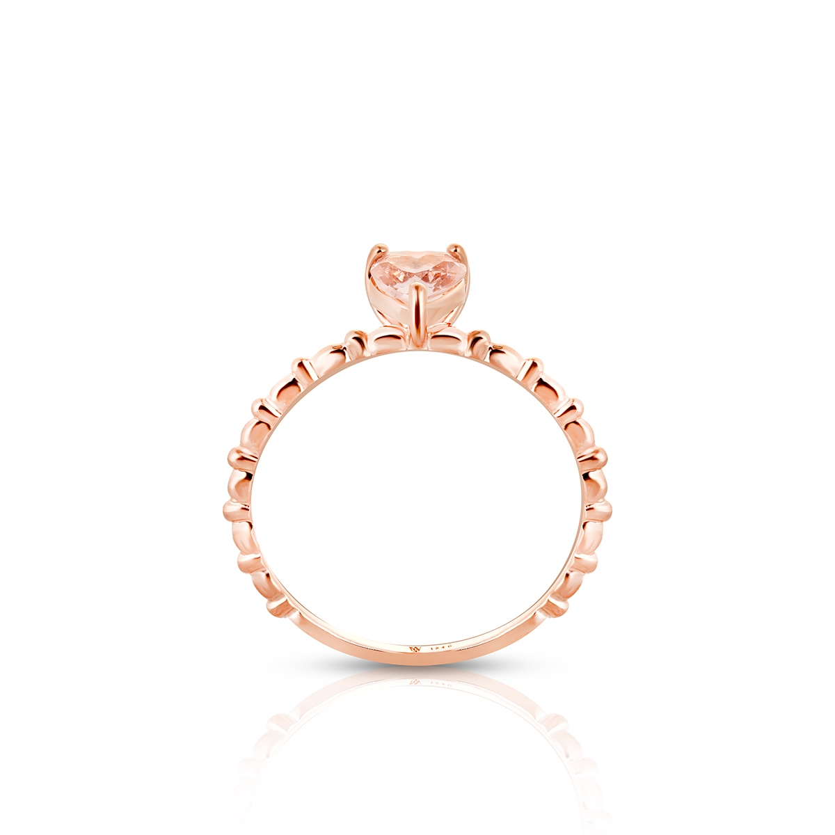 Pierścionek srebrny z sercem