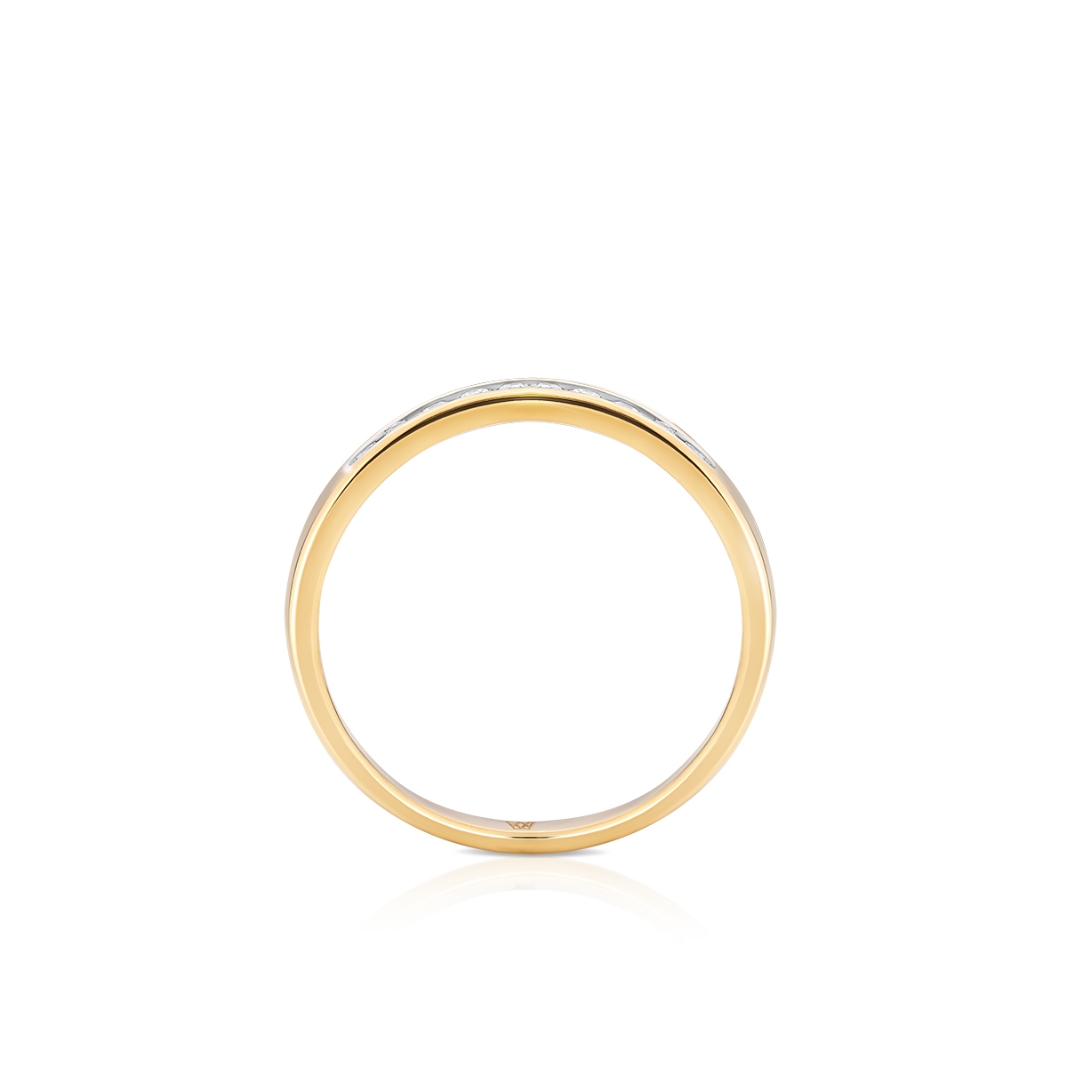 Pierścionek złoty z diamentami