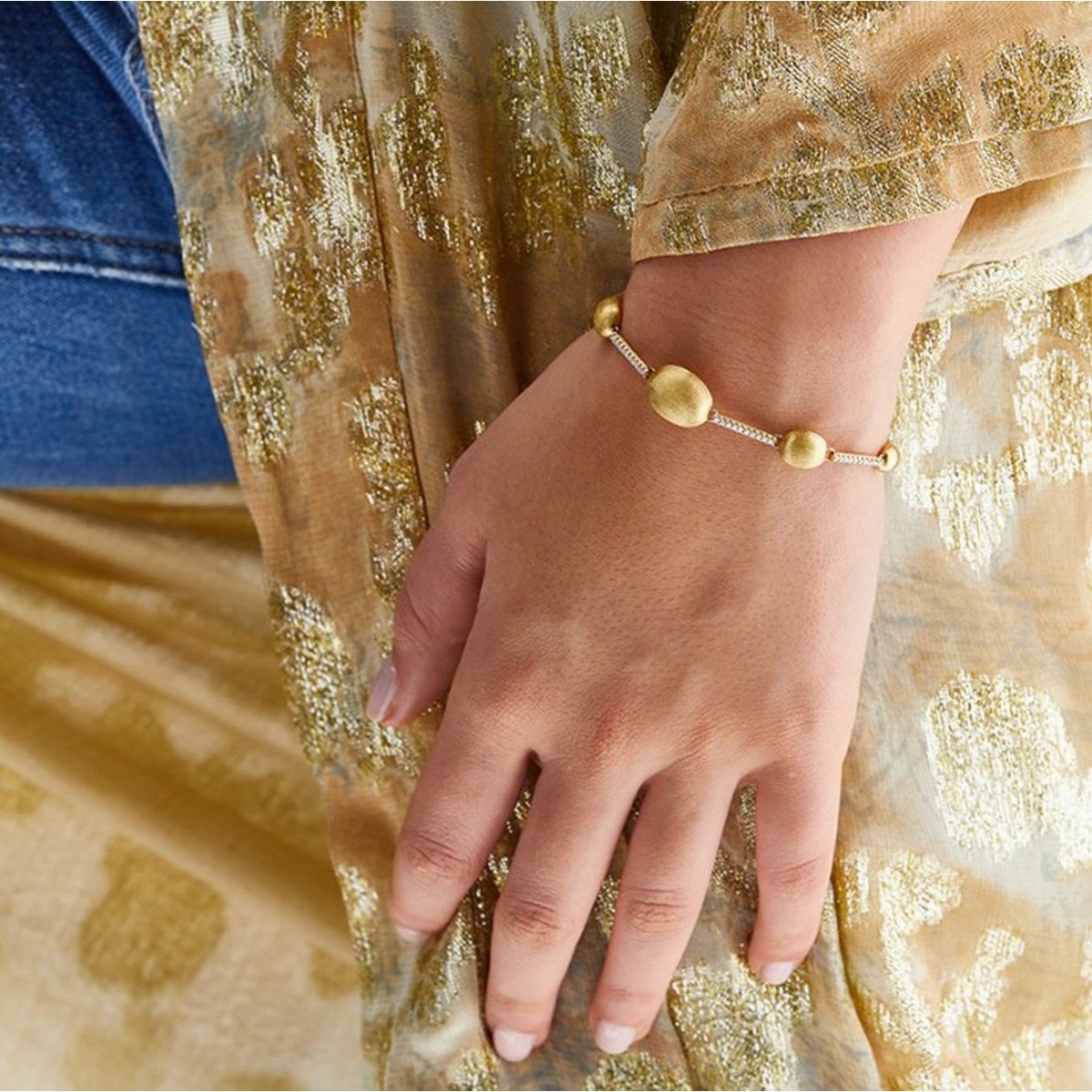 Bransoleta złota Nanis