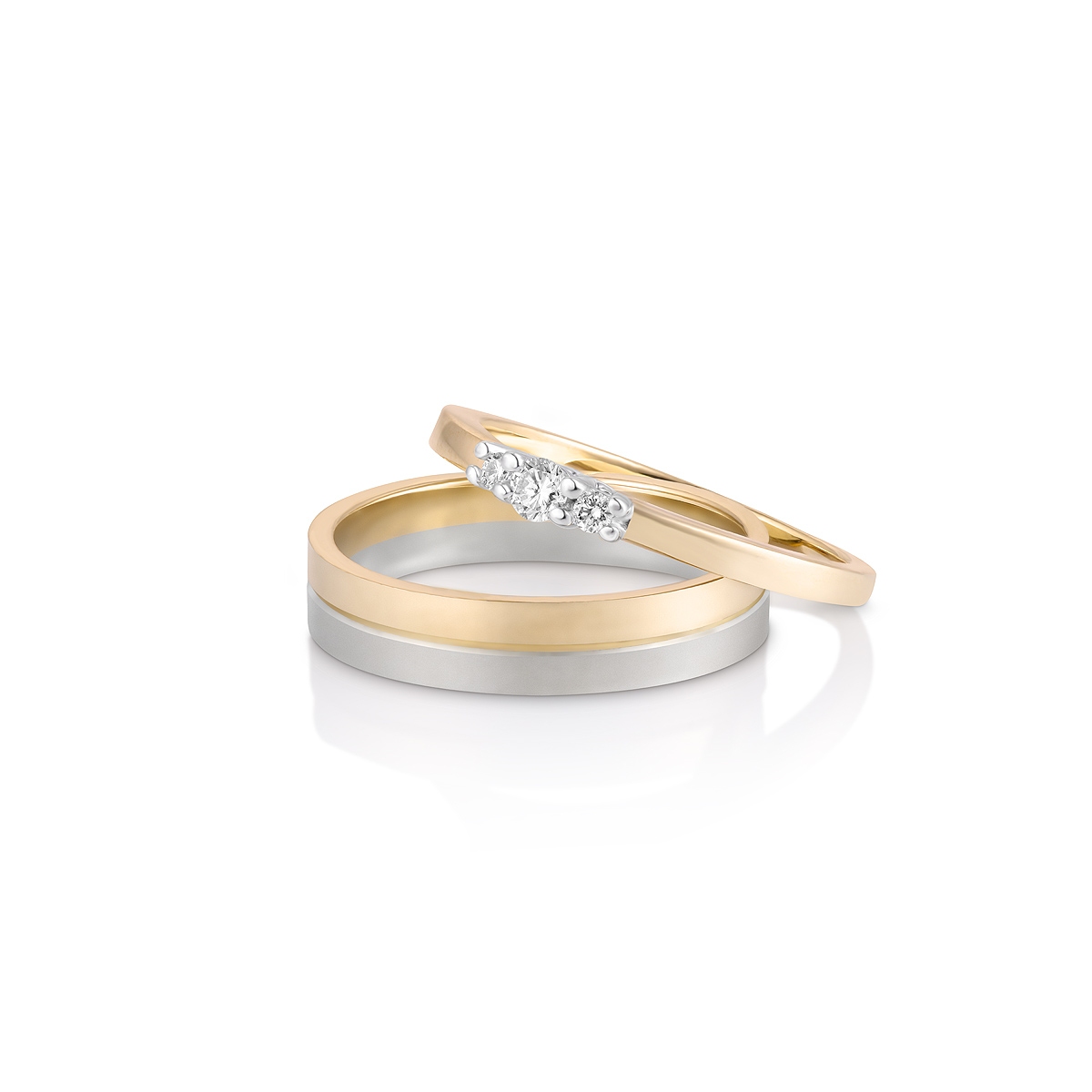 Pierścionek zaręczynowy złoty Wieczny