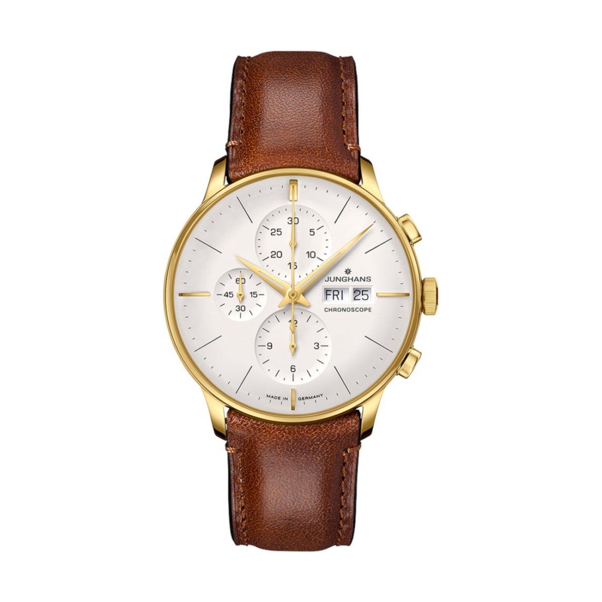 ZEGAREK JUNGHANS MEISTER CHRONOSCOPE DATE ENGLISH