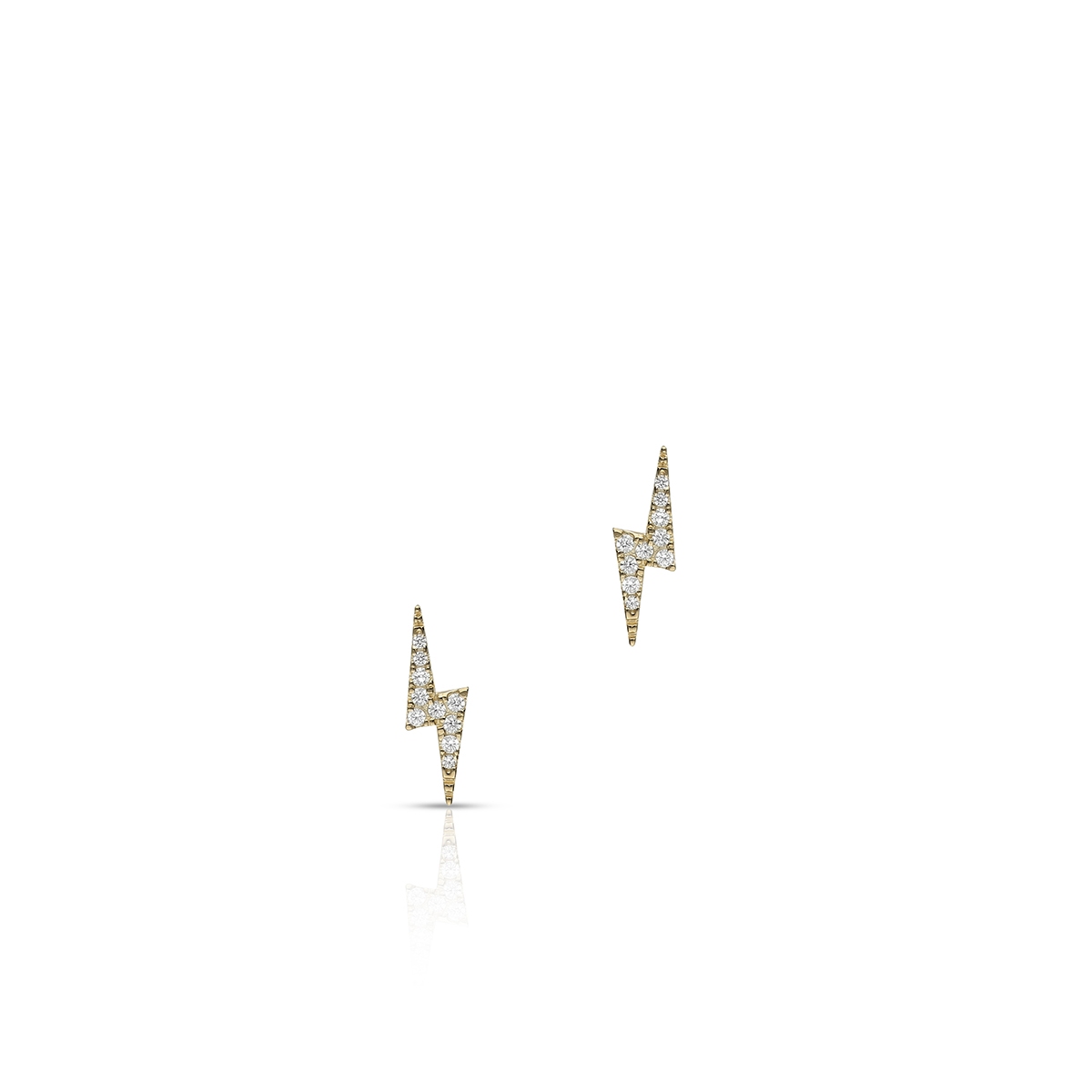 Kolczyki złote z cyrkoniami