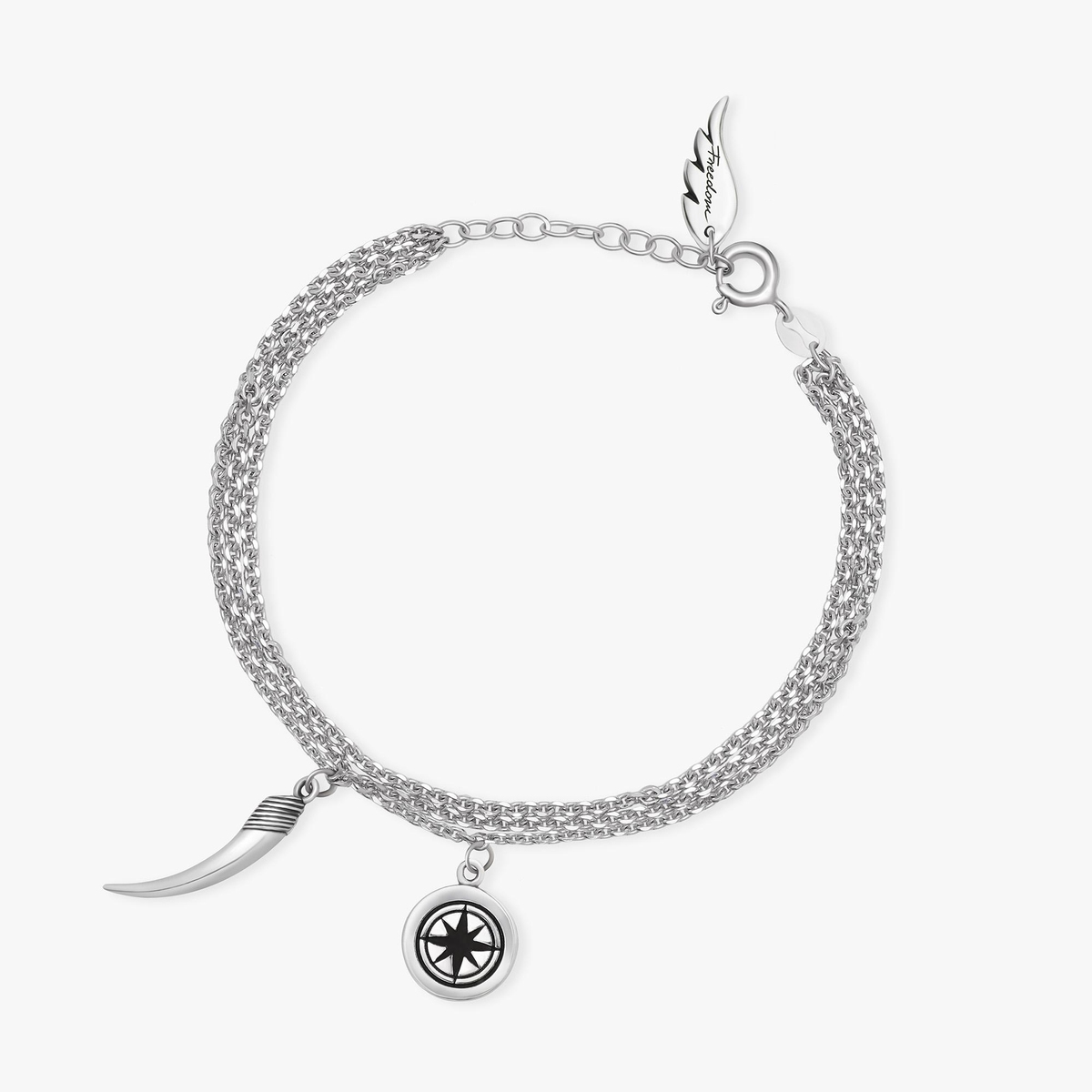 Bransoleta srebrna Freedom