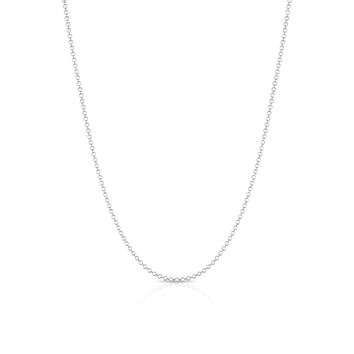 Łańcuszek srebrny kulkowy
