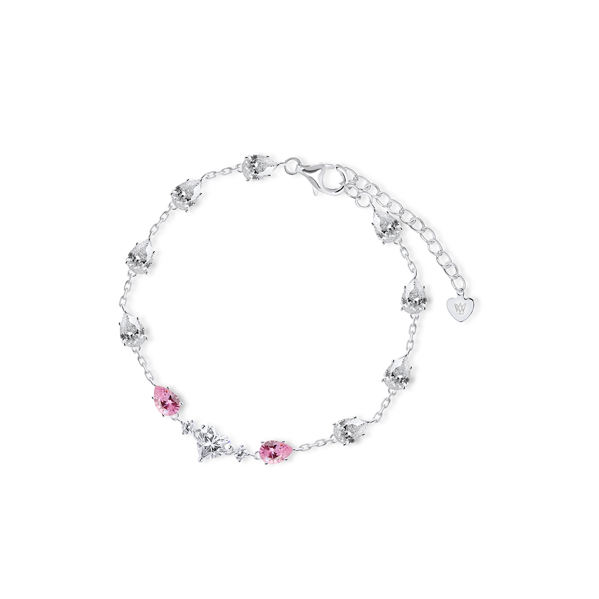 Bransoleta srebrna z cyrkoniami Ceremonials