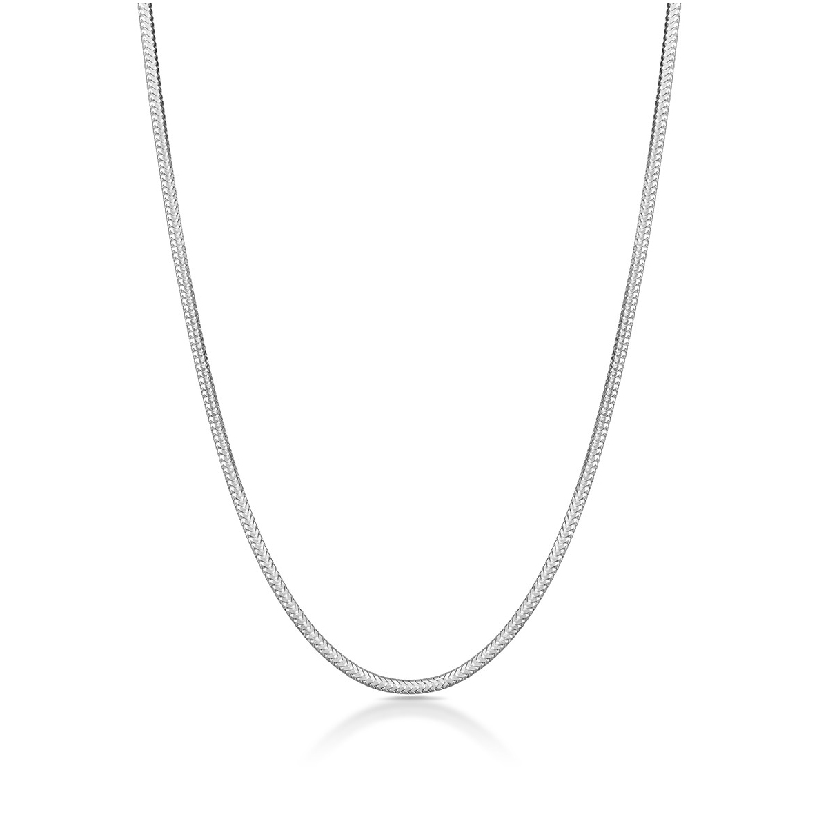 Łańcuszek srebrny żmijka