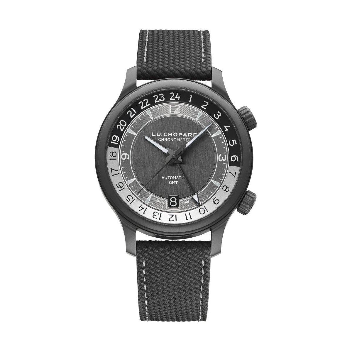 ZEGAREK CHOPARD L.U.C GMT ONE BLACK