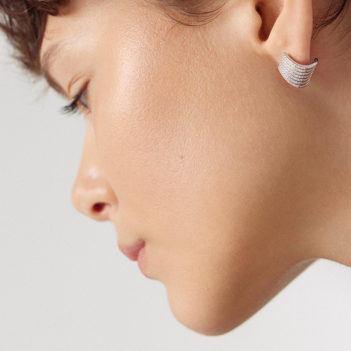 Kolczyki srebrne z cyrkoniami