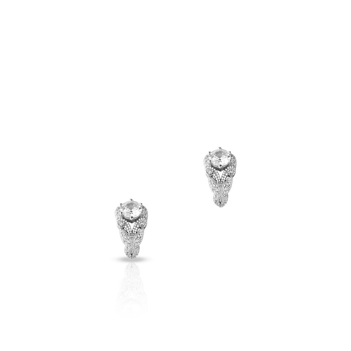 Kolczyki srebrne z cyrkoniami