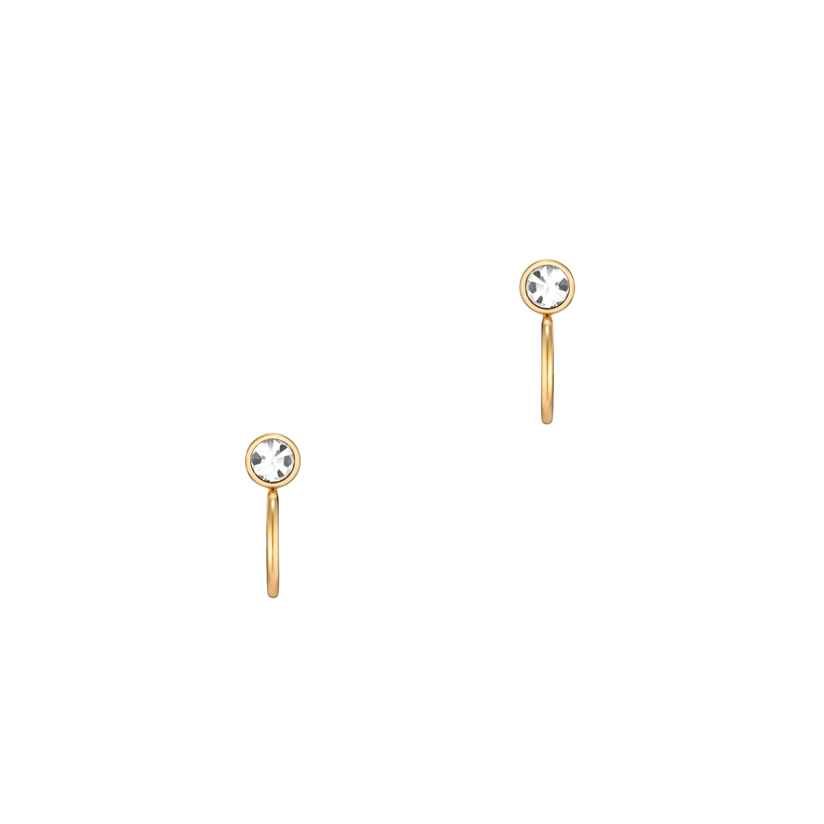 Kolczyki pozłacane z cyrkoniami Basics