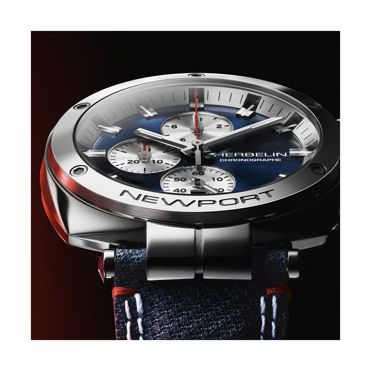 ZEGAREK HERBELIN NEWPORT HERITAGE ORIGINALS CHRONOGRAPH