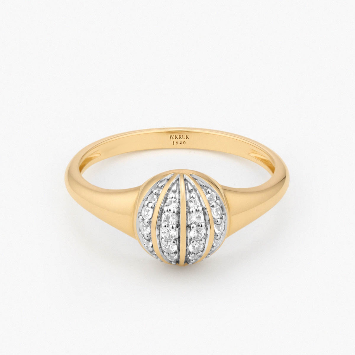 Pierścionek złoty Follow