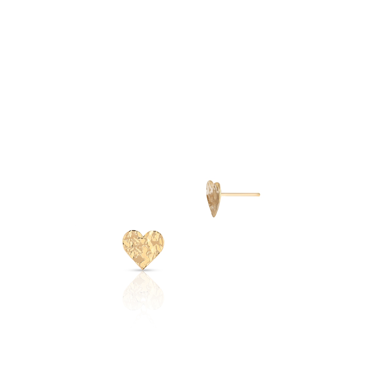 Kolczyki złote serca
