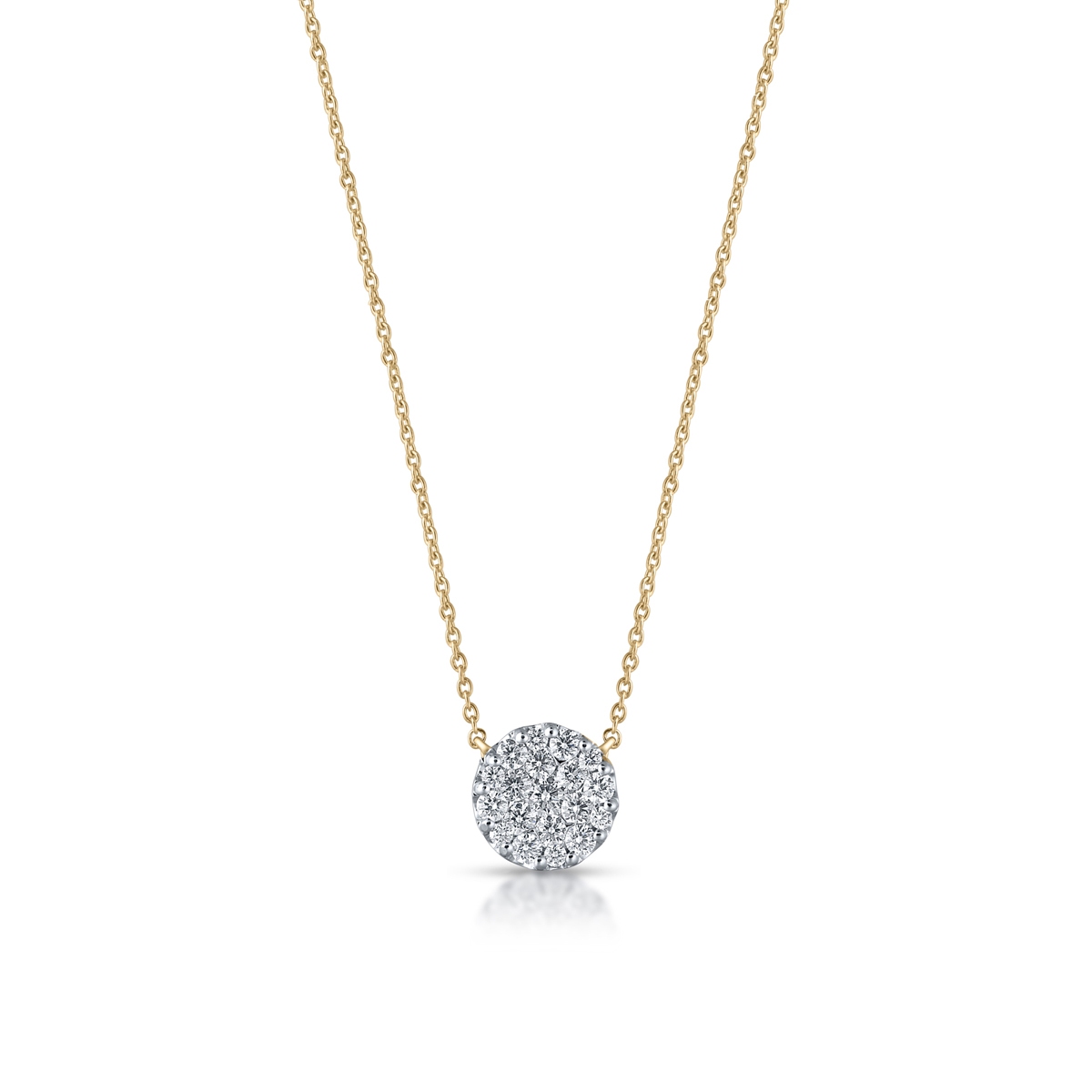 Naszyjnik złoty z brylantami