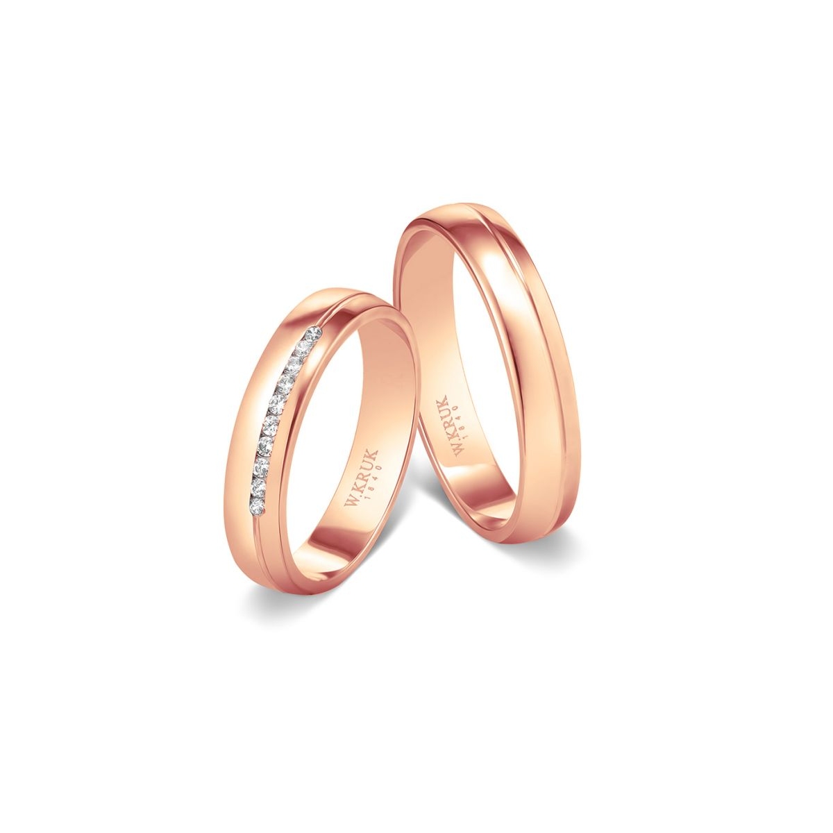 Komplet obrączek złotych DONARE