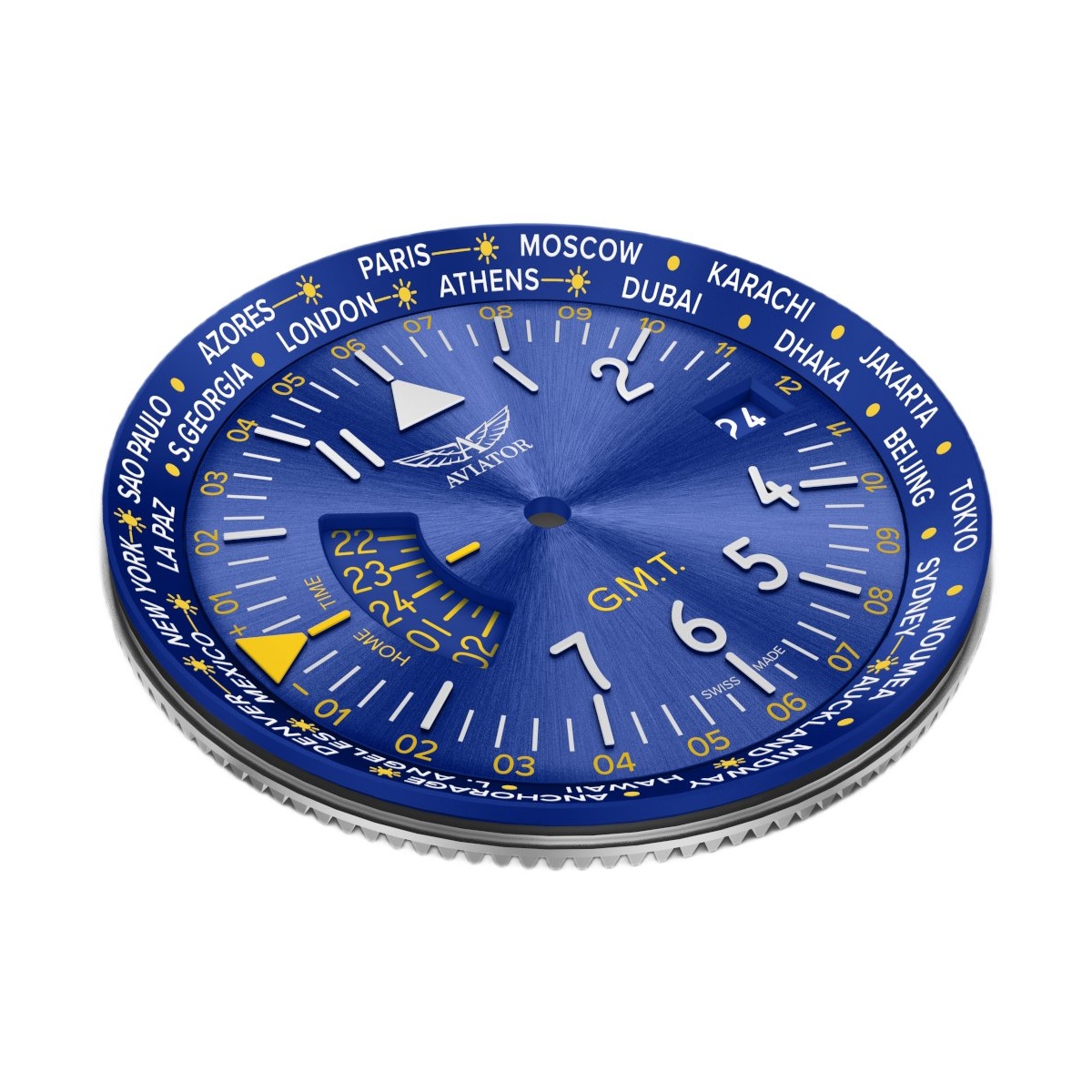 ZEGAREK AVIATOR AIRACOBRA GMT