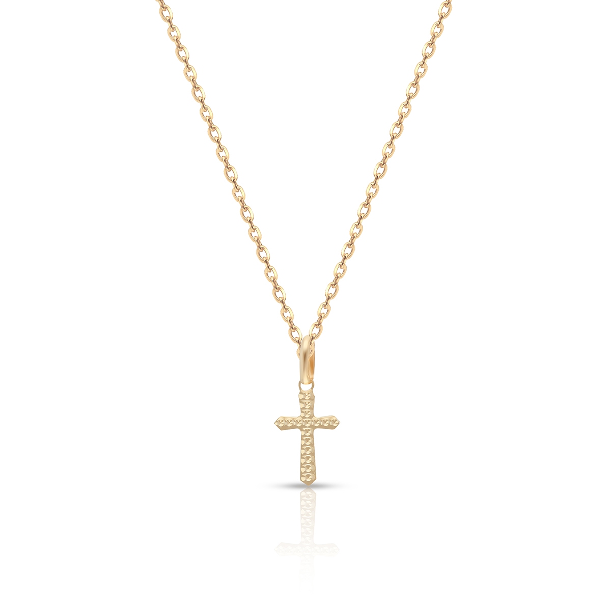 Wisiorek złoty krzyżyk