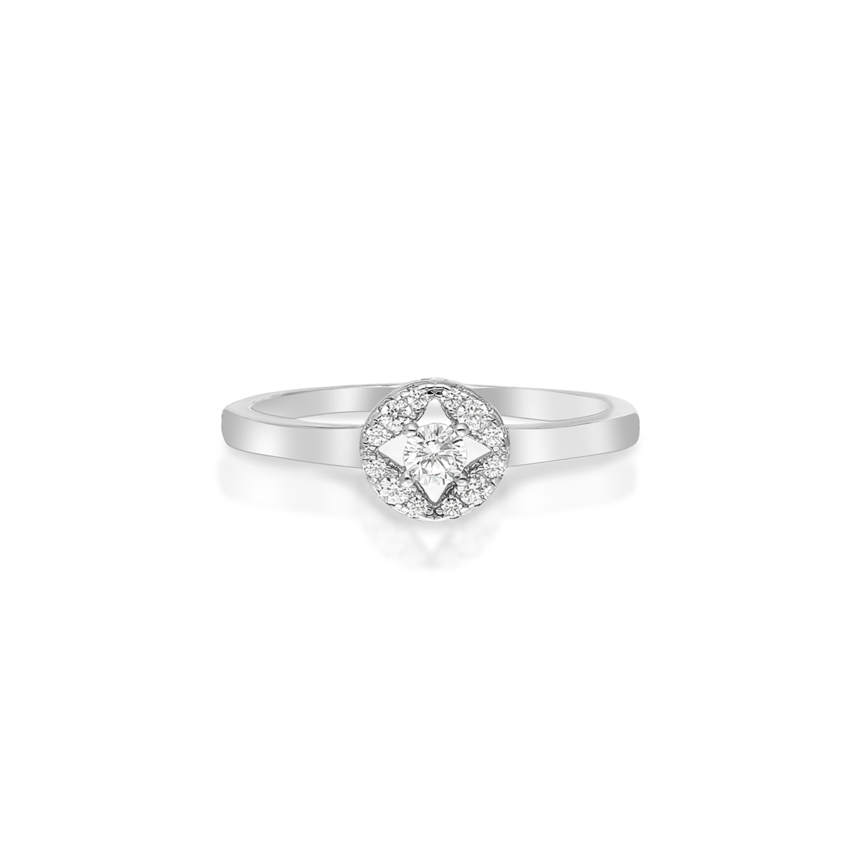 Pierścionek srebrny z cyrkoniami