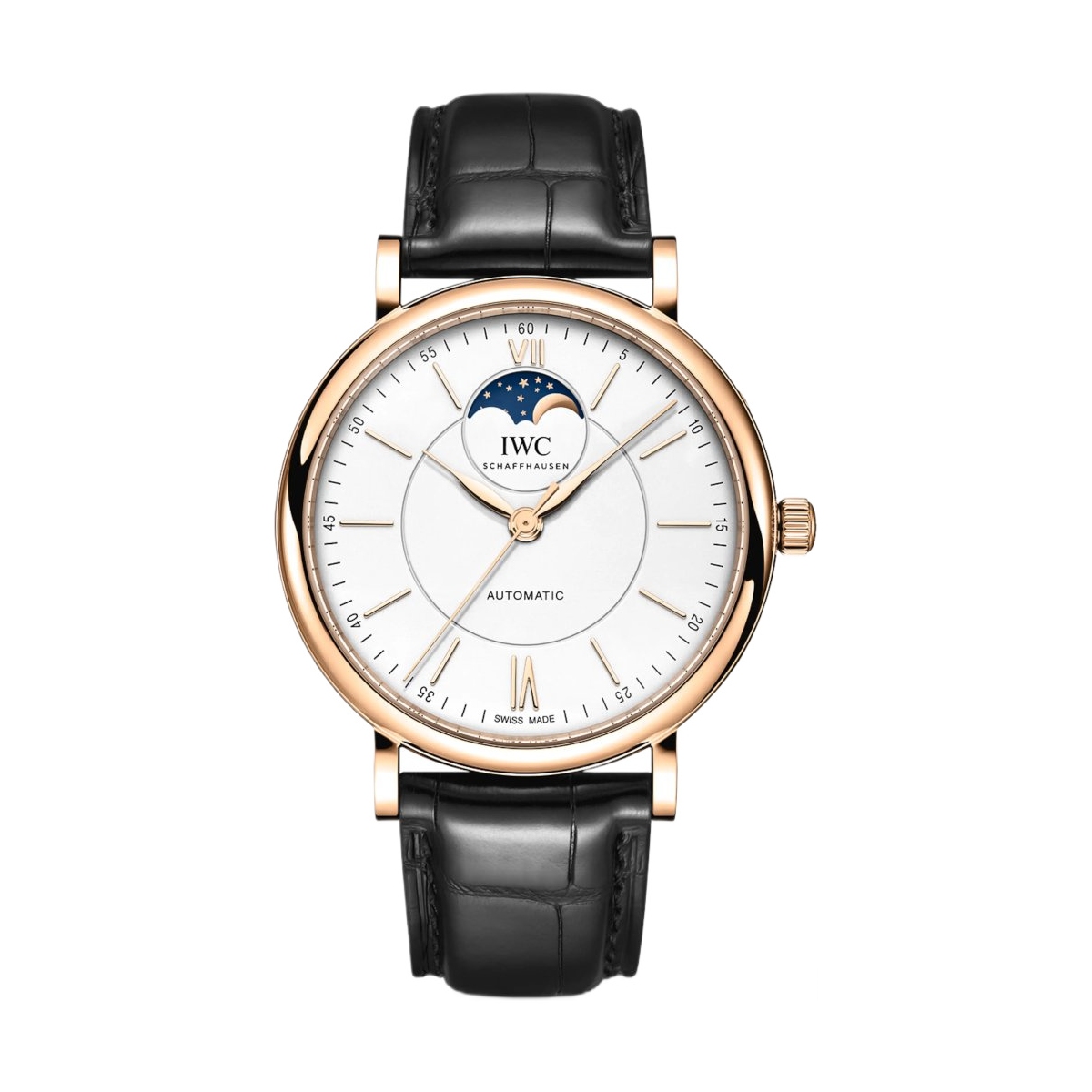 ZEGAREK IWC SCHAFFHAUSEN PORTOFINO AUTOMATIC MOON PHASE