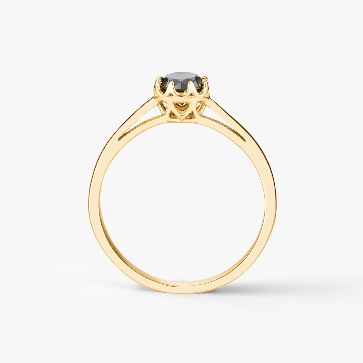 Pierścionek zaręczynowy złoty Tajemniczy